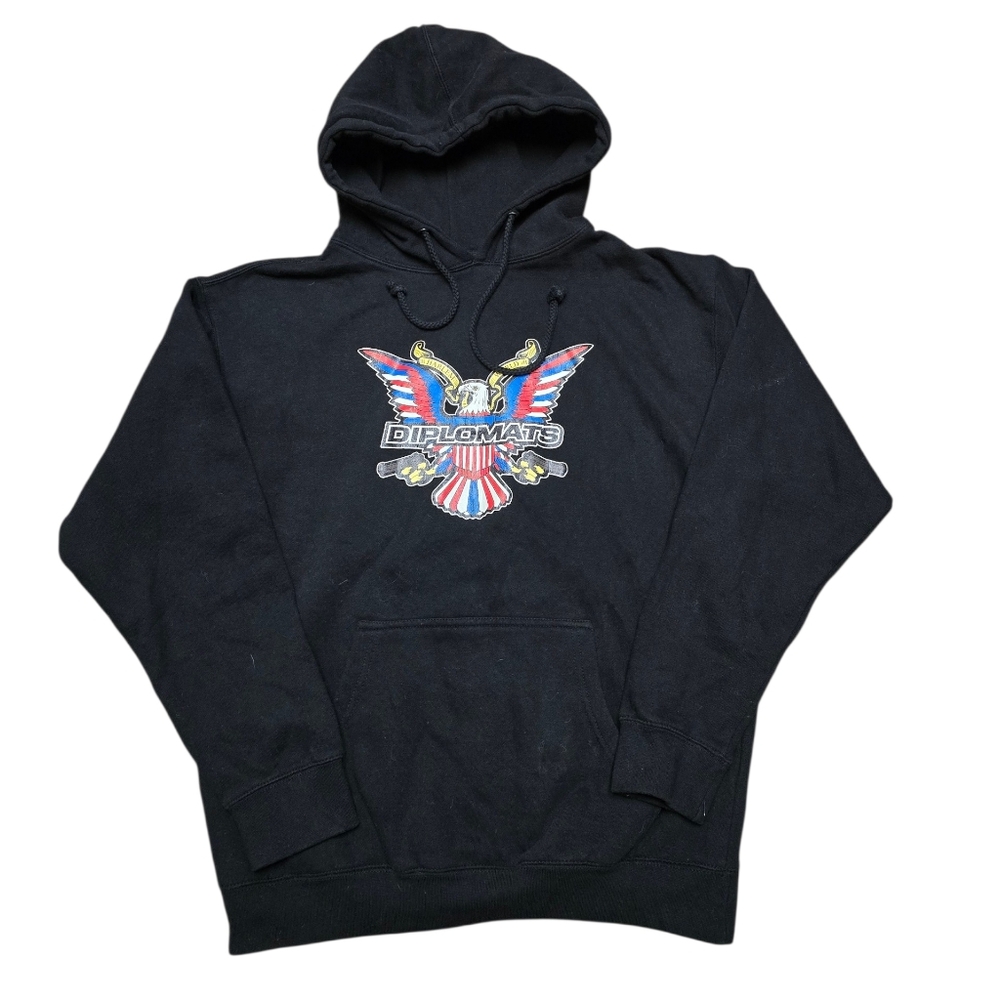 Diplomats Couture Hoodie "Dipset" Eagle Black Logo SZ M